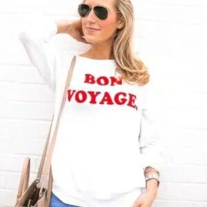 NEW! Wildfox 'BON VOYAGE' Pullover Medium